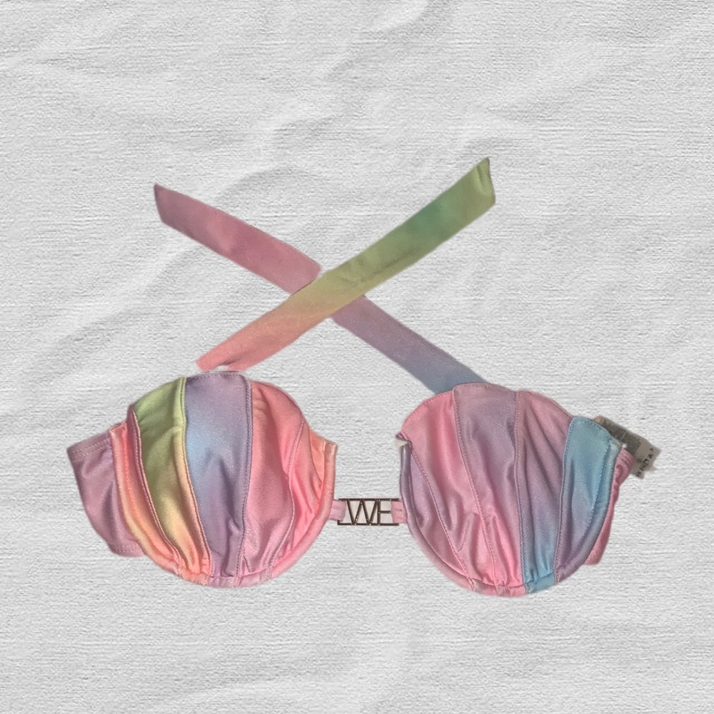 Wildfox Couture Sea Shell Mermaid Rainbow Swimsuit